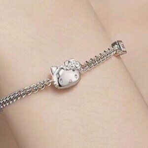 Zinc Alloy 3D Hello Kitty Charm Bracelet
